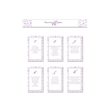 purple pink bella A3 wedding table plan