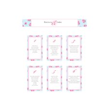 Vintage Rose A2 Wedding Table Plan