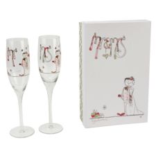 Tracey Russell Mr & Mrs Champagne Flutes
