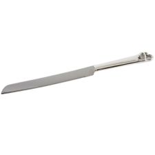 Silverplated Heart and Crystal Cake Knife