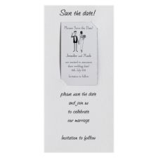 Darling Duo Save the Date Magnet