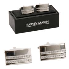 Contemporary Diamanté Cufflinks
