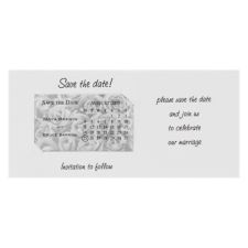 Rose Save the Date Magnet