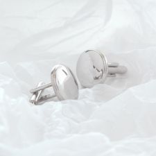 silver plated cufflinks
