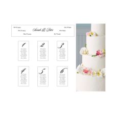 Classic Cake A3 Table Plan