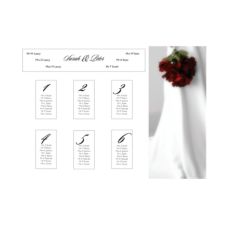 Red Bouquet A2 Table Plan