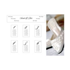 Bridal Shoe A2 Table Plan