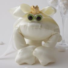  Cream Satin Ring Bearer Frog