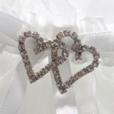 Linked at the Heart Garter Diamante Garter