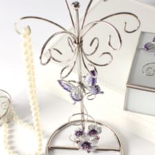 Purple Butterfly Jewellery Holder