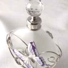 Purple Butterfly Perfume Bottle