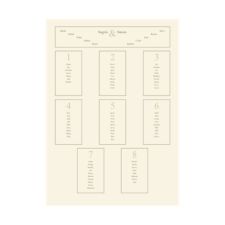 Elegant A2 Table Plan