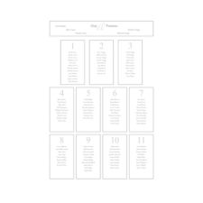Elegant A3 Table Plan
