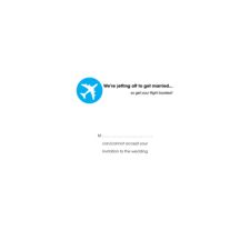 Holiday Ticket Sky Blue Reply Card