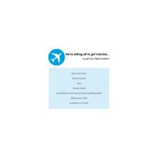 Holiday Ticket Save the Date Cards