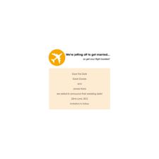 Holiday Ticket Save the Date Cards