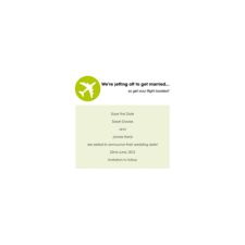 Holiday Ticket Save the Date Cards