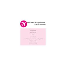 Holiday Ticket Save the Date Cards