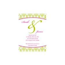 Damask Save the Date Cards