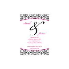 Damask Save the Date Cards