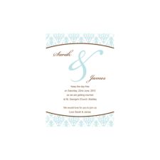 Damask Save the Date Card