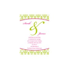  Damask Day Invitation