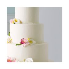 classic cake wedding invitation