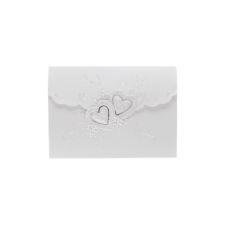 Romantic Heart White Evening Invitation