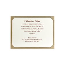 breathtaking gold evening invitation