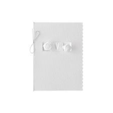 Roses White Reply Card