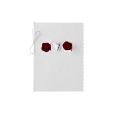 Roses White Evening Invitation