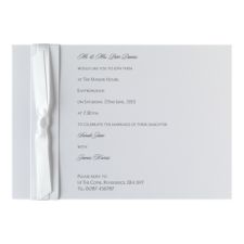 eternal cream wedding invitation