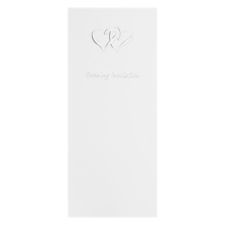 linked at the heart white evening invite
