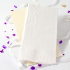 white guest serviette