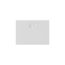 Romantic Heart White Reply Card