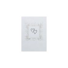 Linked Hearts White Reply Card