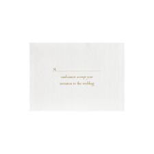 Smooth White Reply Card