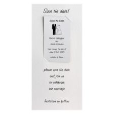Black Tie Save the Date Magnet