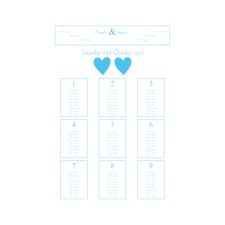 Ribbons A2 Table Plan