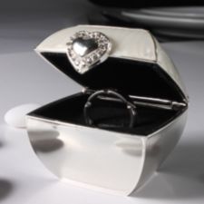 Silver & Ivory Ring Box