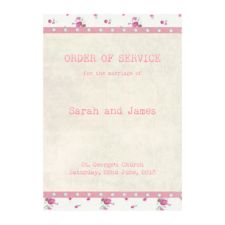 Vintage Floral Order of Service