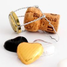 Foiled Chocolate Hearts