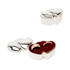 Double Hearts Ring Box