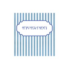 Stripey Day Invitation