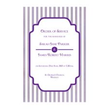 Stripey Order of Service