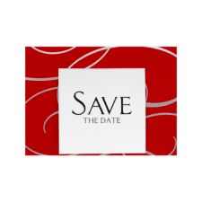 Whirlpool of Silver Save the Date Card