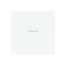 White Wedding Menu Card